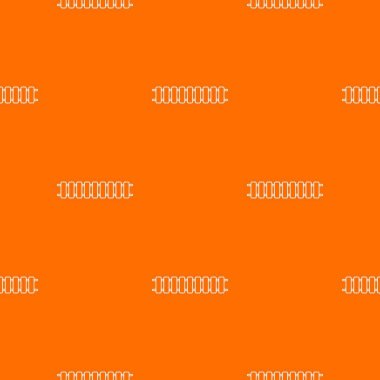 Lokomotif demiryolu desen vektör turuncu