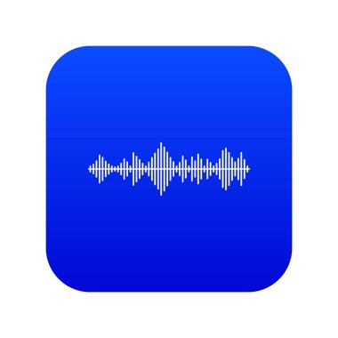 Müzikal nabız simgesi dijital mavi