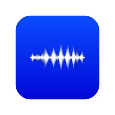 Ses dijital ekolayzer teknolojisi simge dijital mavi