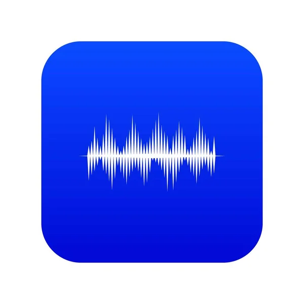 Audio digitale equalizer technologie icoon digitale blauw — Stockvector