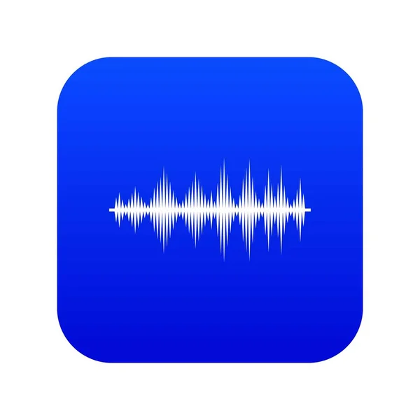 Audio digitale equalizer technologie icoon digitale blauw — Stockvector