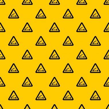 Kaldırma Köprüsü uyarı işareti desen vektör