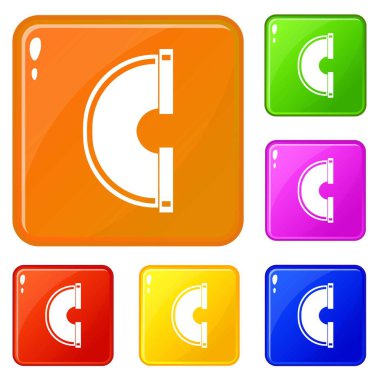 Boru bağlantı simgeleri vektör rengini ayarlama