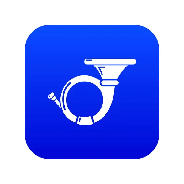 Cornet icono azul vector — Archivo Imágenes Vectoriales