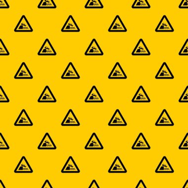 Riverbank trafik işareti desen vektör