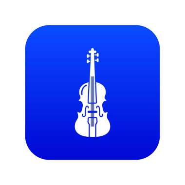 Violine simgesi mavi vektör