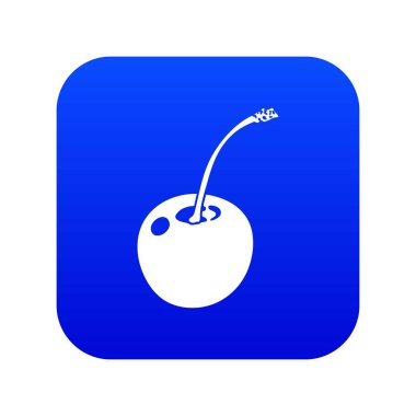 Kiraz simgesi mavi vektör