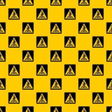 Yaya yol işareti desen vektör