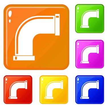 Su borusu simgeleri vektör rengini ayarlamak