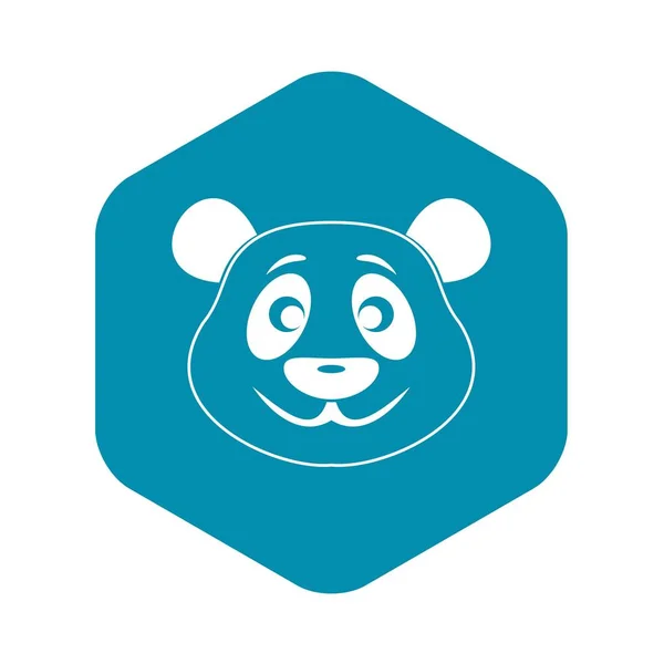 Panda-Ikone, einfacher Stil — Stockvektor