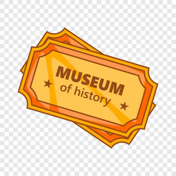 Tickets to the Museum of History icon — Stock Vector