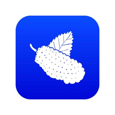 Mulberry simgesi mavi vektör