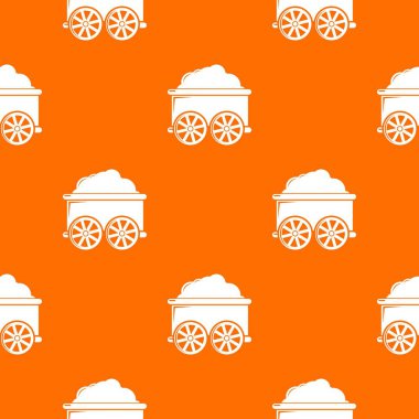 Tren arabası desen vektör turuncu