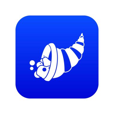 Şükran bereket simgesi dijital mavi