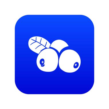 Lingonberry simgesi mavi vektör