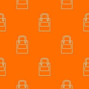 Eko çanta desen vektör turuncu