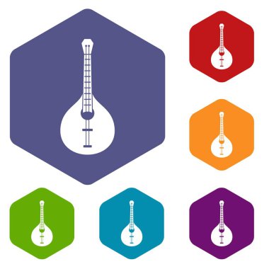 Gitar simgeleri vektör hexahedron
