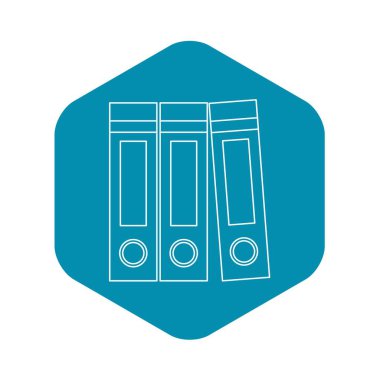 Arşiv klasörleri simgesi, anahat stili