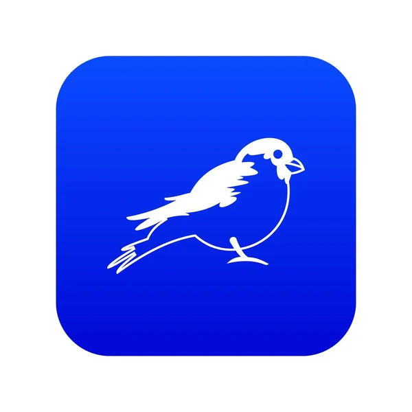 Icono del pinzón azul digital — Vector de stock