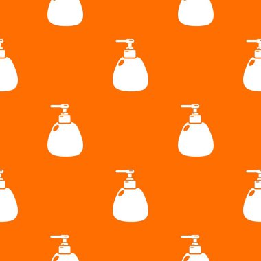 Dispenser pompa kozmetik desen vektör turuncu