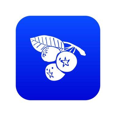 Yaban mersini simgesi mavi vektör