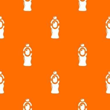 Şişe suyu desen vektör portakal