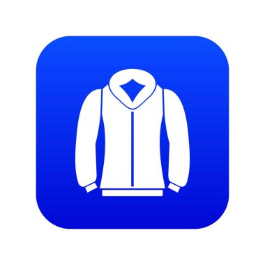 Sweatshirt simgesi dijital mavi