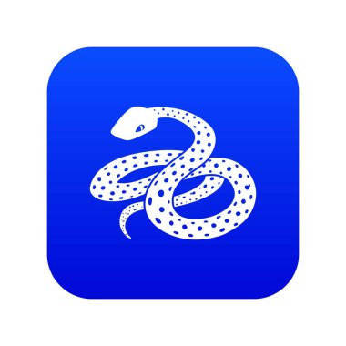 Meksika kingsnake simgesi mavi vektör