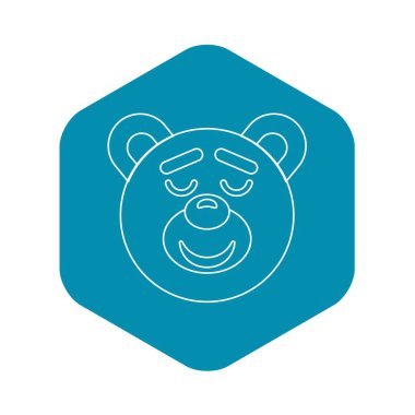 Oyuncak ayı kutsal kişilerin resmi, anahat stili baş