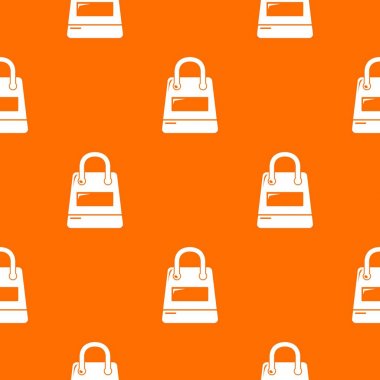 Alışveriş çantası desen vektör turuncu