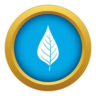 Elma ağacı yaprak simgesi mavi vektör izole