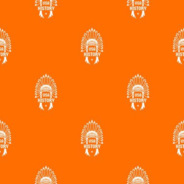 ABD tarih desen vektör turuncu