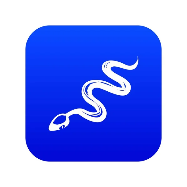 Tropical snake icon blue vector — Stock Vector