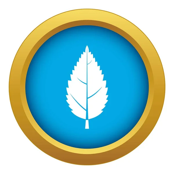 Hornbeam ikona liść niebieski wektor na białym tle — Wektor stockowy