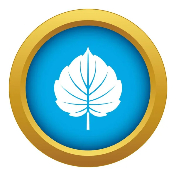 Alder blad pictogram blauwe vector geïsoleerd — Stockvector