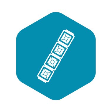 Takı zincir simgesi, basit tarzı