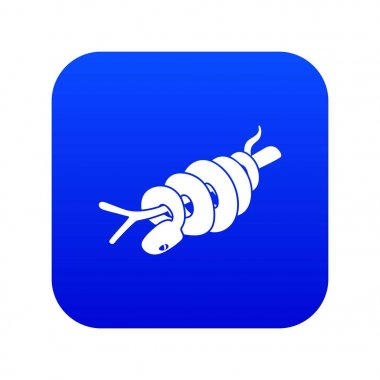 Ratsnake simgesi mavi vektör