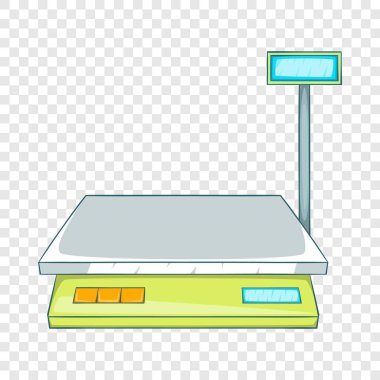 Tezgah ölçekler simgesi, karikatür tarzı