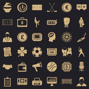 Servet Icons set, basit tarzı