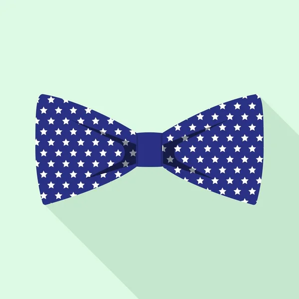 Ster Bow tie pictogram, platte stijl — Stockvector