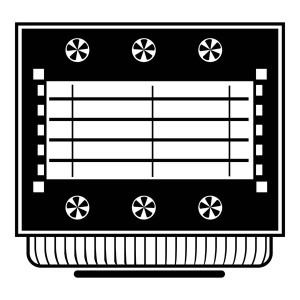 Gebouw stadium Top View icon, eenvoudige stijl — Stockvector