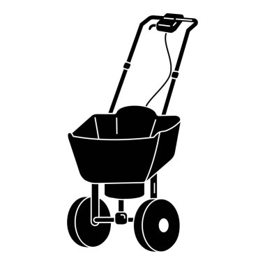 Elektrikli el arabası simgesi, basit stil