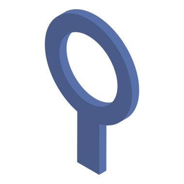 Halka simgesi simgesi, izometrik stil