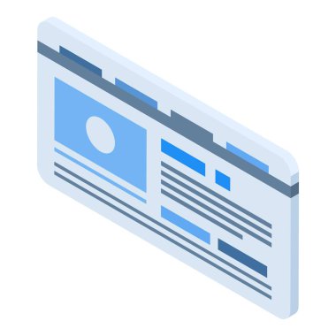 Sosyal profil simgesi, İzometrik stil