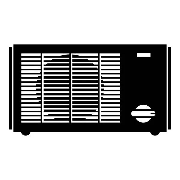 Kleines Fenster-Klimaanlage-Symbol, einfacher Stil — Stockvektor