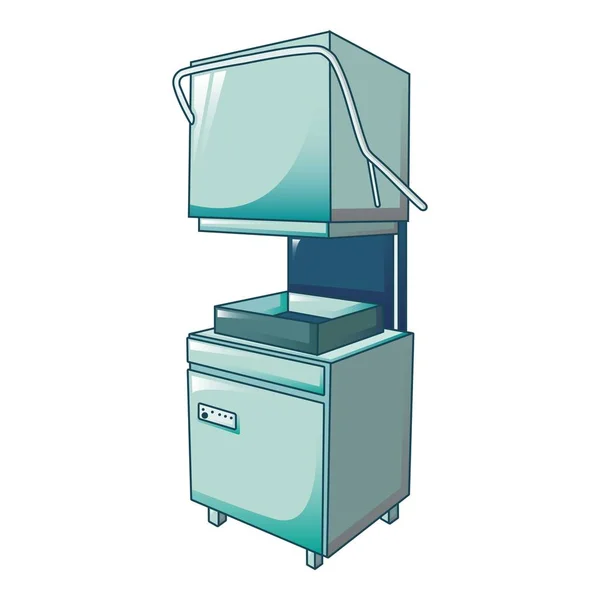 전문 식기 세척기 기계 아이콘, 만화 스타일 — 스톡 벡터