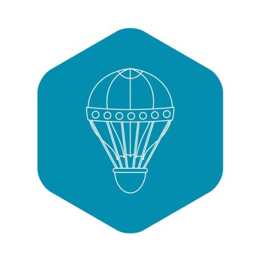 Eski moda helyum balonu simgesini, anahat stili