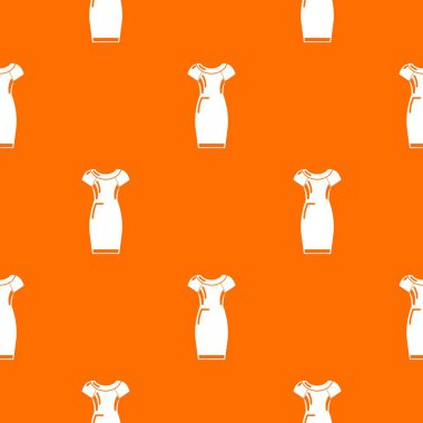 Elbise desen vektör turuncu
