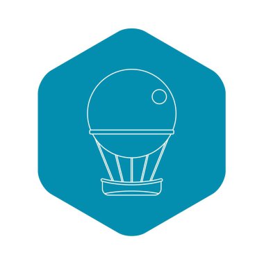 Hava Balon yolculuk simgenin, anahat stili