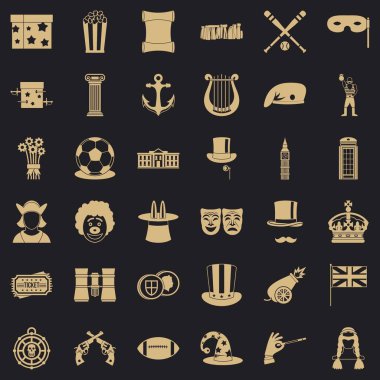 Cirque Icons set, basit tarzı